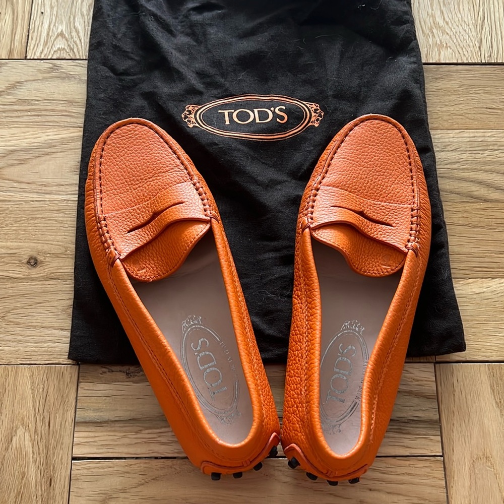 Tod's Driving Loafer Orange